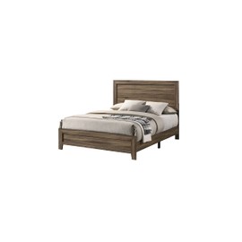 Best Quality Furniture Donna Bed, Dark Walnut, Full