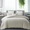 meadow park 100% Stone Washed Linen Duvet Cover with Pillow