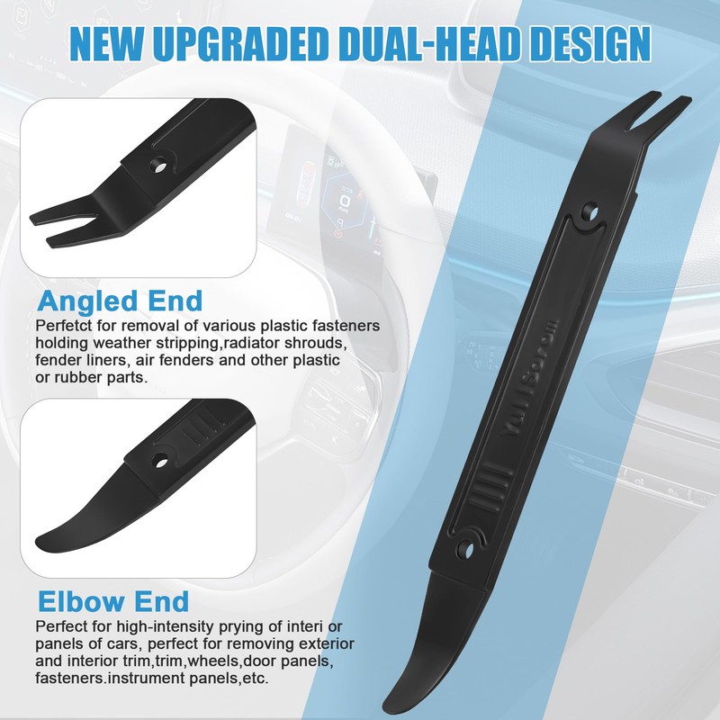 4140 Dual-purpose Steel Pry Bar, Multi-Function Trim Removal Tool for