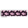 Lunarable Japanese Fabric by The Yard, Blooming Flowers Illustration Oriental