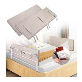 Mybow Bed Rail Cushion, Hospital Bedside Rail Pads, Medical Foam Padding Bed Fall Protector Rail Covers for Elderly Adults Safety Bed Railing Padded Cover (2 Count)