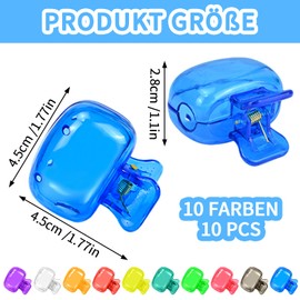 Alethron Zahnbürstenschutz, 10 Stück Zahnbürsten Schutzkappe, 10 Farben Zahnbürsten Abdeckung Tragbare Zahnbürste Schutzkappe zum Manuelle & Elektrische Zahnbürste Hülle für Outdoor Reise Zuhause Büro