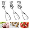 Ice Cream Scoops with Easy Trigger Stainless Steel Cookie Scoops