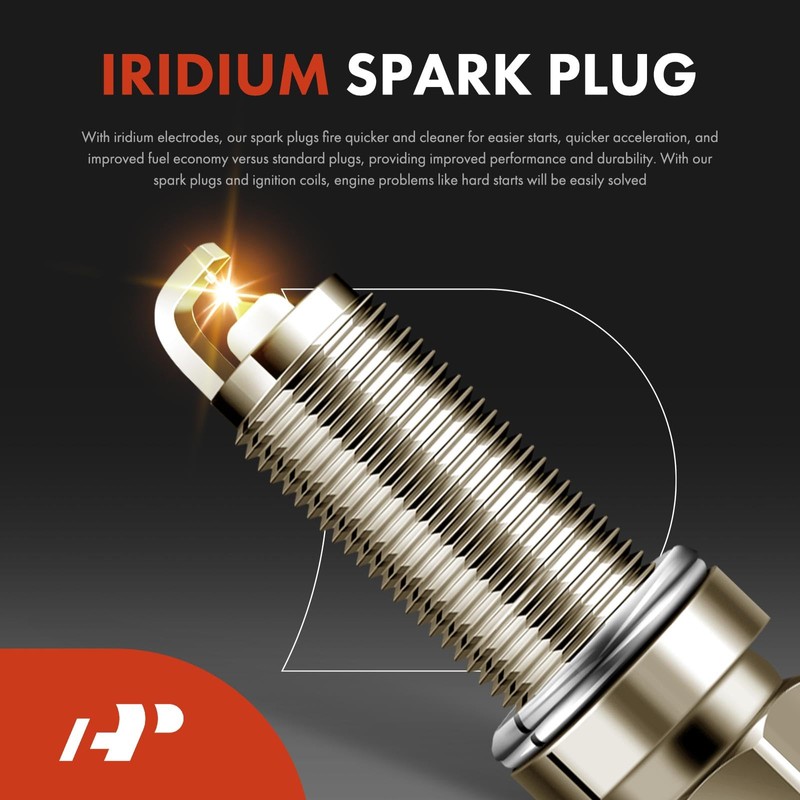 A-Premium (Blue) Set of 8 Ignition Coil Pack and Iridium