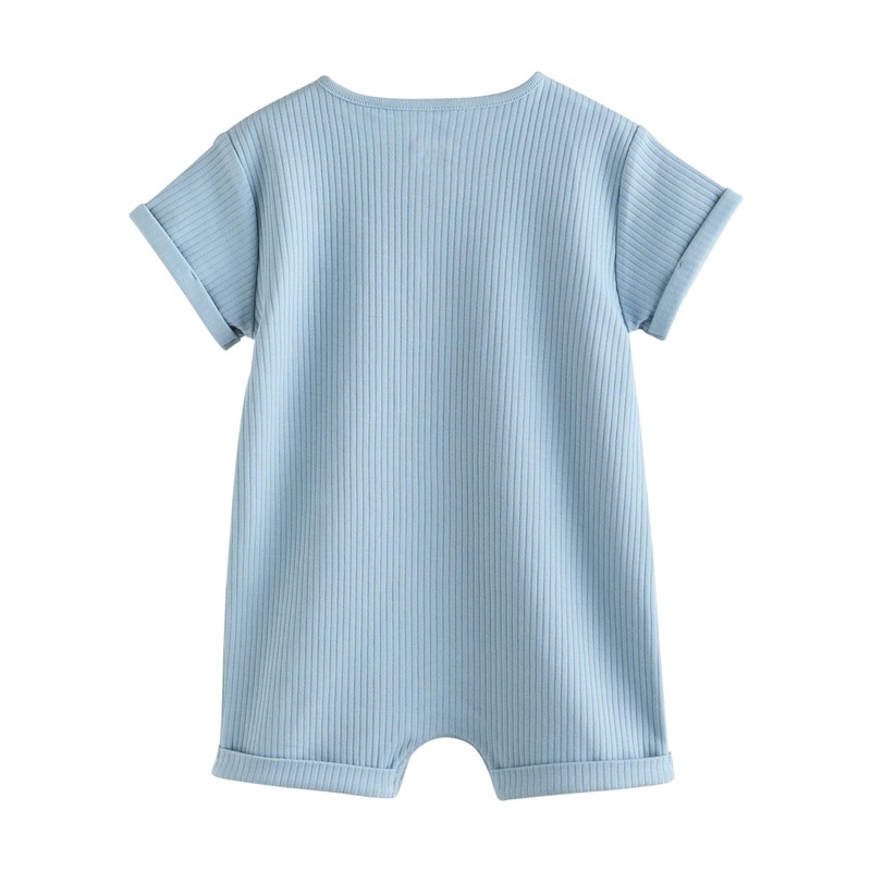 NEXT Baby 4 Pack Jersey Rompers, blue, 12 - 18