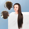 GARENDE Professional Hair Styling Mannequin Head with Long Brown Hair