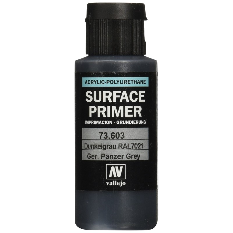 Vallejo RAL7021 German Panzer Grey Paint, 60ml