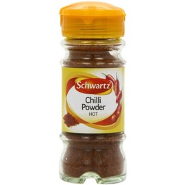 Schwartz Hot Chilli Powder 38 G | Jar | Pack of 6 | Expertly Blended | With Chilli Pepper, Cumin, Oregano, and Garlic | Perfect for Tacos, Fajitas, Chilli Con Carne & Mexican Dishes