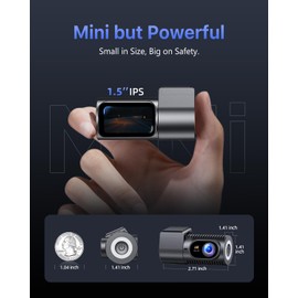 CIEVIE Dash Cam Front 4K-1.5" IPS Display+5GHz WiFi+64G Card, 360° Rotation Mini Dashcam, Car Camera with WDR Night Vision, 24H Parking Mode, G-Sensor, Loop Recording,170° Angle, Dash Camera for Cars