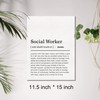 Social Worker Canvas Wall Art Motivational Social Worker Definition Canvas
