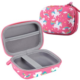 Leayjeen Kids Digital Camera Case, Compatible with Cocopa/Hangrui/Gofunly/TIATUA/Mgaolo/HiMont/DRLEBE/YunLone, for 3-12 Year Old Kids Toy Gifts (Case Only) Pink Unicorn