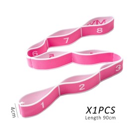 1 Piece of Elastic Band, Elastic Band for Sports, Gymnastics Equipment Accessories, Yoga Belt for Stretching, Gymnastics Equipment, Fitness Equipment (Rose Pink)