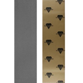 Black Diamond Longboard Skateboard Grip Tape Sheet 10" x 48" Grey