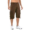 Kolongvangie 3/4 Capri Pants Shorts Men's Casual Daily Wear Moisture