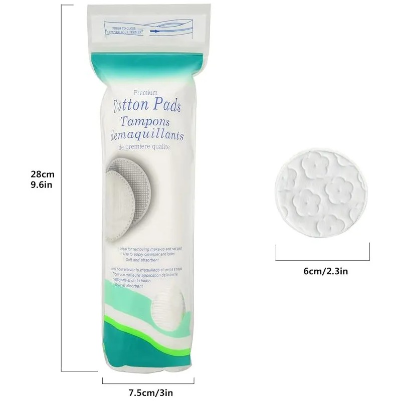 Almohadillas Algodon Facial Desmaquillante Pads 200 Piezas