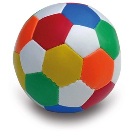 alldoro 60303 Soft Ball Diameter 10 cm, Colourful Football Soft Foam Ball, Children's Ball for Indoor and Outdoor Use, Play Ball for Children and Babies from 0 Months