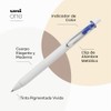 Uniball One - Bolígrafos de gel retráctiles, punta media (0.7
