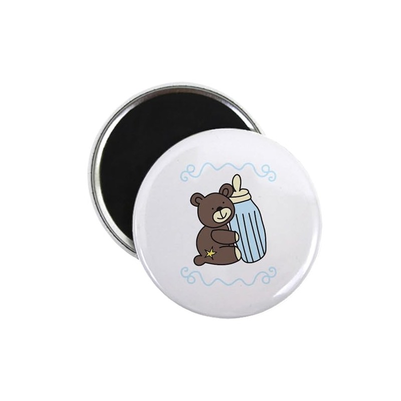 CafePress Teddy Bear Bottle Magnets 2.25" Round Magnet (10 pack)