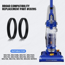 FNKTQL Vacuum Belt for Eureka PowerSpeed Lightweight Vacuum Cleaner, Replace Parts E0205, Replacement Belts for Eureka Model NEU180, NEU182A, NEU182, NEU182B, NEU186 (2 Pack)