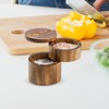 Salt Box Swivel Lid,Sea Salt Container Box Built-in Spoon -