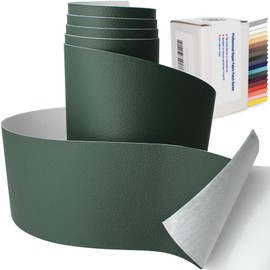 SiiRo 3 X 60 inch Self Adhesive Leather Repair Patch, Dark Green Leather Repair Tape for Furniture, Adhesive Leather Patch for Car Seat Repair, Leather Repair Kit for Couch (Dark Green)