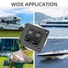 ULITECO Rocker Switch Panel, 2 Gang Toggle Switch Panel 12V,