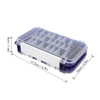 Fishing Lure Box Double Sided Detachable Transparent Waterproof Multi Purpose