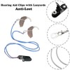 2PCS Hearing Aid Clips with Lanyards, BetterJonny Anti-Lost Lanyard Protector