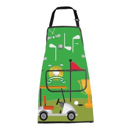 BNQL Golf Apron with Pockets Golfing Gifts for Golfer Chef Apron Golf Lovers Gifts Golf Apron for Women Men Golf Player Gift