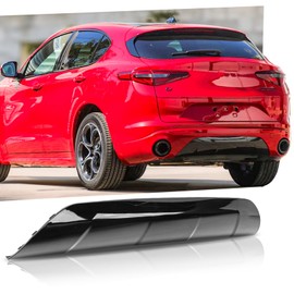 ISHARINGAUTOPARTS Rear Bumper Lip Diffuser Spoiler For 2017-2024 Alfa Romeo Stelvio Inferiore Protection Lower Central