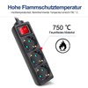 Extrastar 1.5/3/5 Metre Socket Strip, 3/4/5/6/7 Socket