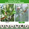 Large Fruit Tree Netting, 2 Pack 8x8Ft Garden Netting Pest