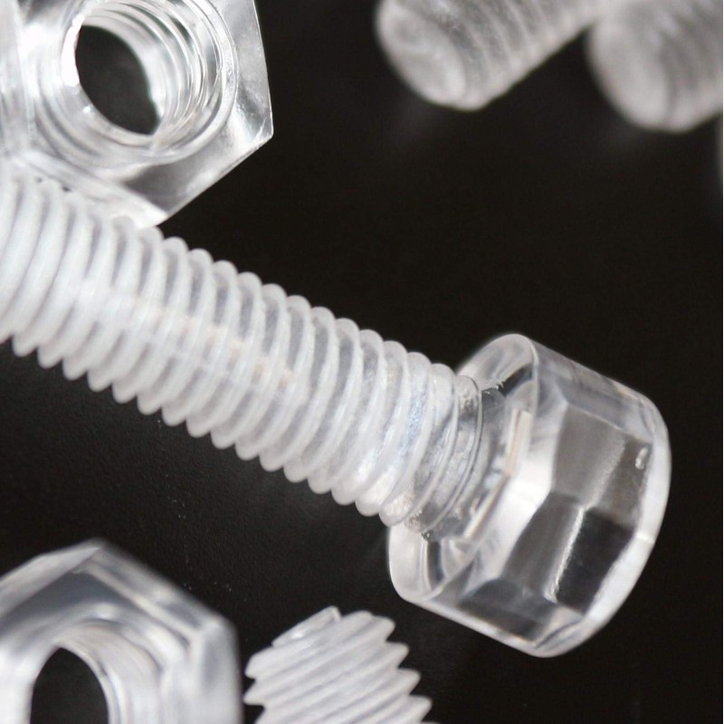 50 x Polycarbonate Allen Head Hex Head Plastic Machine Screws