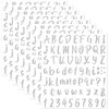 576 Pieces 8 Sheets Self Adhesive Vinyl Letter Alphabet Number