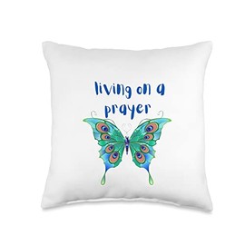 Birdie's Nest Christian Designs Christian Design Prayer Throw Pillow, 16x16, Multicolor