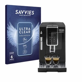 Savvies Pack of 6 Screen Protectors for DeLonghi Dinamica ECAM350.15.B Ultra Transparent