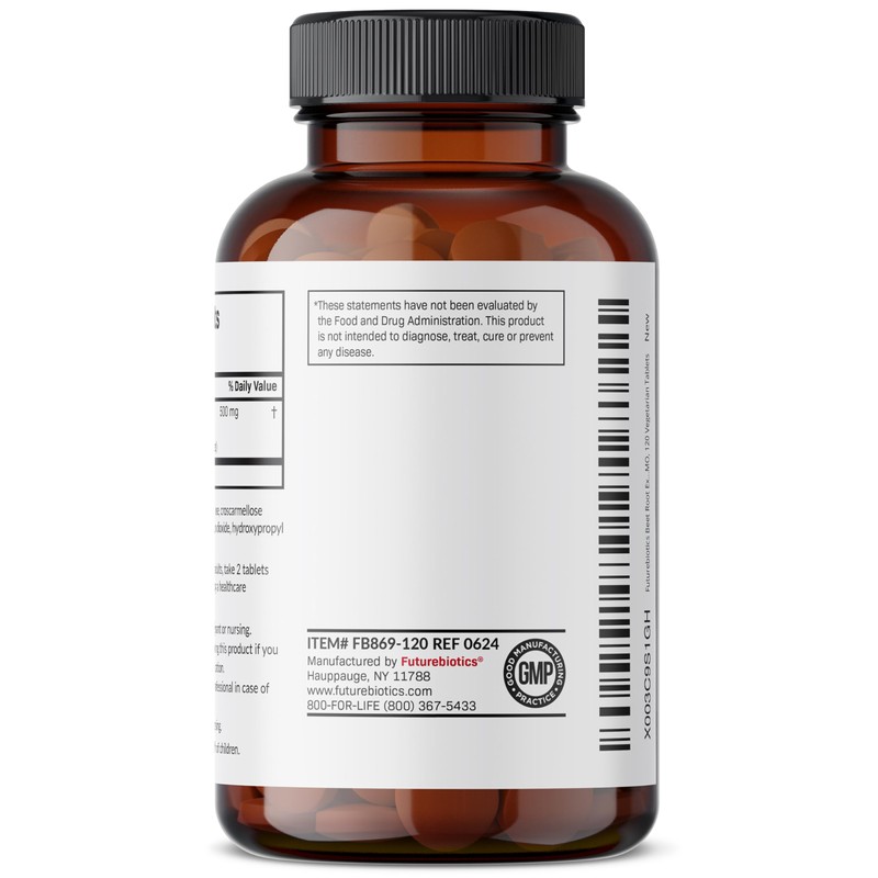 Futurebiotics Beet Root Extra Strength, Non-GMO, 120 Vegetarian Tablets