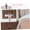 Gatuida Delicate Angel Hexagonal Column Crystal Stone Pendant Ornament for