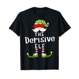 Derisive Elf Group Christmas Funny Pajama Party T-Shirt