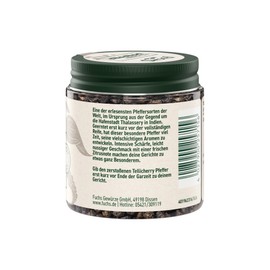 Fuchs Spices - Tellicherry Pepper Whole | 55 g in Resealable Spice Jar