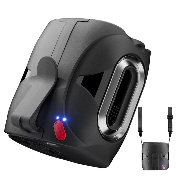 FULSUNT 6000mAh Portable Waist Fan, Clip-on Shirt Fans with 14000RPM