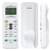 2 white universal remote controls for air conditioners, compatible with