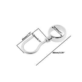 Ulifestar Closet Rod Hooks, Zinc Alloy Hanging Tube Rod Hook,Heavy Duty J Typed Kitchen Hook,Utility Hook Pipe Hangers for Bathroom Wardrobe Closet Tension Rod Hooks Fit for