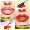 Wipe-Off Lip Stain Lightweight Lip Tint Non-stick to Cup Transfer-Resistant,
