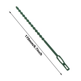 E-outstanding 50PCS Adjustable Garden Plant Twist Ties for Fixed Vines, Multi-Purpose Gardening Support Flexible Reusable Twist Ties, 17cm