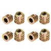 Haosie Threaded Inserts for Wood, 50PCS M4*8mm Insert Nuts, Hex