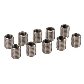 Tiiyee Thread Insert, Pack of 10, M10 x 1.5 mm, M12 x 1.75 mm, Stainless Steel Threaded Insert Screw, Reducing Nut for Automotive, Steam Turbines, Mechanical Devices