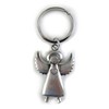 Silver Guardian Angel Keyring