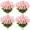 Geosar 40 Pcs Tulips Artificial Bulk Easter Tulips Faux Tulips