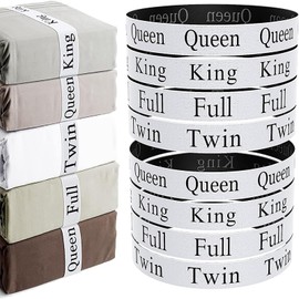 RUIENGCOMM 8 PCS Bed Sheet Organizer Bands King Twin Full Queen Fitted Sheet Elastic Straps Straps Organisers Bedding Bands Closet Organizer for Wardrobe Laundry Duvets Pillow Case Organization